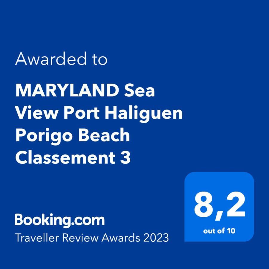 Maryland Vue Mer Port Haliguen Plage Du Porigo 퀴베론 외부 사진
